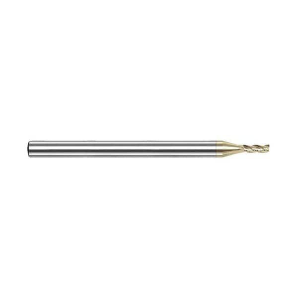 Harvey Tool 1/32 Cutter dia. x 3/32 Carbide Square End Mill for Aluminum Alloys, 3 Flutes, ZrN Coated 942231-C7 - main